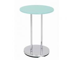 HAKU Möbel 33660 Beistelltisch 55 x 40 cm, chrom / Betonoptik