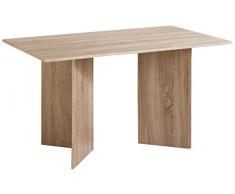 Homexperts Angle Wangentisch, Hellbraun, 140 x 75 x 75 cm (L x B x H)