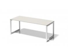 Bisley Cito Schreibtisch, 740 mm HÃ¶henfixes O H 19 x B 2000 x T 800 mm, Dekor GrauweiÃ, Gestell VerkehrsweiÃ, Metall, Gw396 Dekor GrauweiÃ, Gestell VerkehrsweiÃ, 80 x 200 x 85 cm