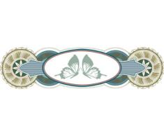 Indigos 4051719730739 Wandtattoo MF157 Ornament Tribal Pflanze Blume Schmetterling 180 x 45 cm