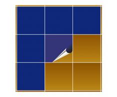 FoLIESEN Fliesenaufkleber fÃ¼r Bad und KÃ¼che - 10x10 cm - kÃ¶nigsblau glÃ¤nzend - 240 Fliesensticker fÃ¼r Wandfliesen