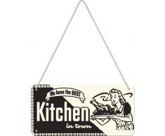 Nostalgic-Art 28012 Home & Country - Kitchen | Blechschild | HÃ¤ngeschild | TÃ¼rschild | inkl. Kordel, 10x20 cm