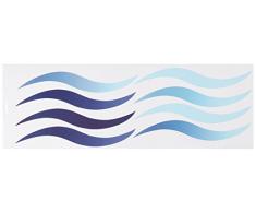 Kleine Wolke PVC Statische Frischhaltefolie für Badezimmer Dekoration, Blau