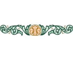 Indigos 4051719769104 Wandtattoo MF452 Wedel Ornament 180 x 27 cm