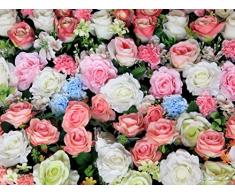 AG Design FTXXL 1468 Blumen, Papier Fototapete - 360x255 cm - 4 teile, Papier, multicolor, 0,1 x 360 x 255 cm