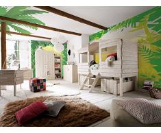 Massivum Kinderzimmer Set Safari Haus, Holz, weiÃ, 56 x 103 x 178 cm
