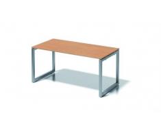 Bisley Cito Schreibtisch, 740 mm HÃ¶henfixes O H 19 x B 1600 x T 800 mm, Dekor Buche, Gestell Silber, Metall, Bc355 Dekor Buche, Gestell Silber, 80 x 160 x 85 cm