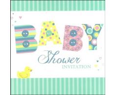 Baby Dusche Einladungen und UmschlÃ¤ge (6Â StÃ¼ck)