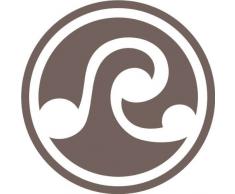 INDIGOS 4051095366706 Wandtattoo / Wandaufkleber - f110 abstraktes Design / minimalistisches Ornament Kreis mit schöner Verzierung im Retrostyle, Vinyl, braun, 120 x 120 cm