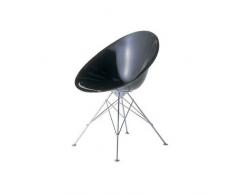 Kartell 4837E6 Schalensessel Ero/S, 4B-Gestell schwarz glänzend