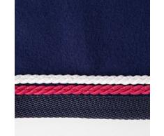 PFIFF 101496 Pferde Polarfleece Decke Pauline, Fleecedecke Pferdedecke, Blau / Pink 165