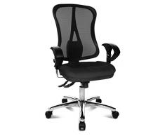Topstar Head Point SY Deluxe, ergonomischer Bürostuhl, Schreibtischstuhl, inkl. Armlehnen, Stoff, schwarz