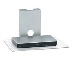 MAJA Möbel 1620 9499 Wandregal, metall / klarglas, 45 x 26,60 x 33 cm