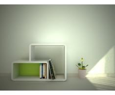 CUMIX DESIGN Regal System KMCM025 weiÃ, Rückwand grün