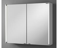 Fackelmann Spiegelschrank, Holz, Silber, 16,5 x 81 x 67 cm