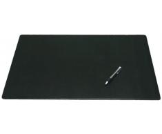 Dacasso Leder Schreibtisch Matte ohne Schienen, schwarz, 24 x 19