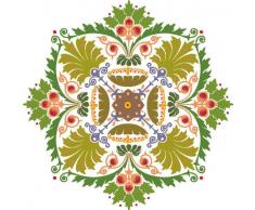 Indigos 4051719700466 Wandtattoo MF008 wundervolles Ornament Blumen Tribal 80 x 79 cm