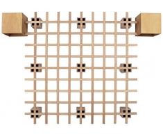 Tojo Bett - Tojo system Funktionsbett -200 x 200 cm - Ideal als Gästebett, Studentenbett, Jugendbett - Das flexible Raumwunder - Unbehandeltes Holzbett ohne Schrauben, Beschläge