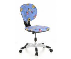 hjh OFFICE Kinderschreibtischstuhl / Kinderstuhl BILLY KID Pirates Stoff hellblau