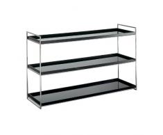 Kartell Trays Regalwand, Bambus, schwarz, 40 x 82.5 x 140 cm
