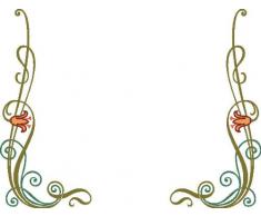 Indigos 4051719713985 Wandtattoo MF120 wunderschÃ¶nes Tribal Ornament Blume Pflanze 96 x 44 cm