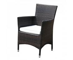 Rattan Gartenstuhl - Stuhl - Rattanstuhl - Sessel - Rattanmöbel - ITALY