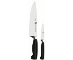 Zwilling 35175-000-0 Vier Sterne Messerset, 2-tlg., Rostfreier Spezialstahl, Sonderschmelze, Kunststoff, 420 x 95 mm, schwarz