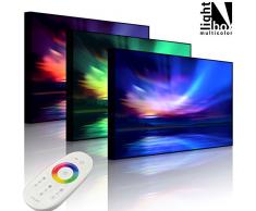 LED Leuchtbild - Nordische Polarlichter - 80 x 60 cm - front lighted - MADE IN GERMANY