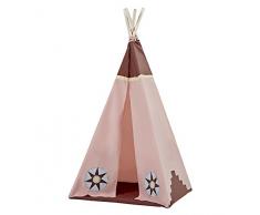 Hoppekids Indian Girl Tipi Zelt Spielzelt für Kinder, Textil, pfirsich, 45 x 45 x 185 cm