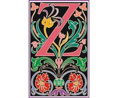 Indigos 4051719712117 Wandtattoo MF094 Z Buchstabe wundervolles Ornament Pflanze Blume Tribal 40 x 24 cm