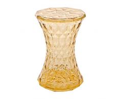 Kartell Stone Hocker, Bambus, gelb, 30 x 45 x 30 cm