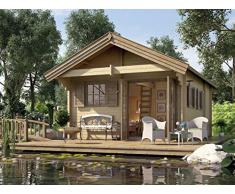 Weka Gartenhaus, Weekendhaus 155, 45 mm, PanoramaDT, natur, 690x500x358 cm, 155.4356.30.00