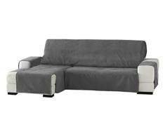 Eysa Zoco Nicht elastisch Sofa überwurf Chaise Longue Links, frontalsicht, Chenille, Grau, 29 x 9 x 37 cm