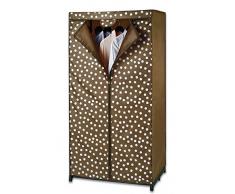 Wenko 86504500,Kleiderschrank Pretty Woman - Kleideraufbewahrung, Polyester, braun, 50 x 75 x 150 cm