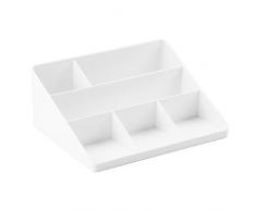 InterDesign Linus Ordnungssystem für Briefe und Büroartikel, Briefablage aus Kunststoff, Ablagefach für den Schreibtisch oder das Regal, weiÃ