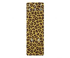 Apalis 79113 Wandgarderobe Leo | Design Garderobe Garderobenpaneel Kleiderhaken Flurgarderobe Hakenleiste Holz Standgarderobe Hängegarderobe | 139x46cm