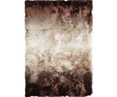 Benuta Shaggy Hochflor Teppich Whisper Braun/Taupe 80x150 cm | Langflor Teppich für Schlafzimmer und Wohnzimmer