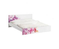 Apalis 93870 Möbelfolie für Ikea Malm Bett niedrig 160x200 cm - Schmetterlingstraum, gröÃe 77 x 177 cm