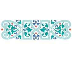 Indigos 4051719700824 Wandtattoo MF013 wundervolles Ornament Blumen Tribal 120 x 33 cm