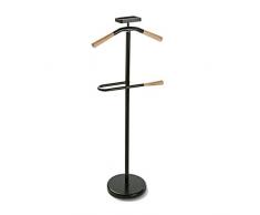 Versa 18790661 stummer Diener, Metall, Schwarz, 25x44x108cm