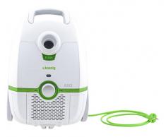 H.Koenig AXO700 Staubsauger mit Beutel / 3 Liter Kapazität / HEPA Filter / EEK A / weiß/grün