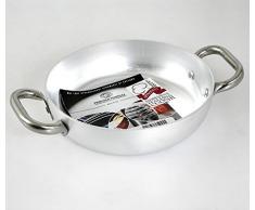 Pentole Agnelli Pfanne Aluminium mit Griffen Edelstahl Lämmer 36 cm Aluminium, Stainless Steel