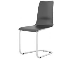 Tojo Sit - Hocker - Ablage - Beistelltisch -Buche Schichtholz Leder schwarz - 70 x 30 x 40 cm (L x B x H) Vielseitig einsetzbare Sitzgelegenheit - Holzhocker - Designer Möbel für Haus und Büro