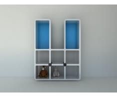 CUMIX DESIGN Regal System cm-mv-003 weiÃ, Rückwand blau