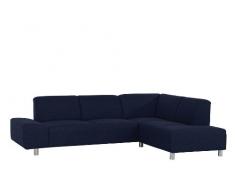 Coolnezz 24921-263-1645253 2,5 Sitzer Ecksofa rechts Mia, Flachgewebe, dunkelblau