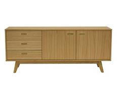 Tenzo 2175-054 BESS - Designer Sideboard, Eiche furniert, 72x170x43 cm (HxBxT)