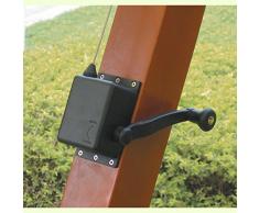 Giardini del Re 55512 Winde für Sonnenschirm, 85 x 135 x 10 cm, Schwarz