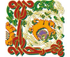 Indigos 4051719701746 Wandtattoo MF028 L wundervolles Ornament Blumen Tribal Buchstabe 40 x 39 cm