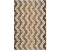 Safavieh Maddalena Gewebt Teppich, Polyester, Gelb/Braun, 121 x 182 cm