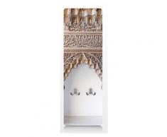 Apalis 74661 Wandgarderobe Alhambra | Design Garderobe Garderobenpaneel Kleiderhaken Flurgarderobe Hakenleiste Holz Standgarderobe Hängegarderobe | 139x46cm